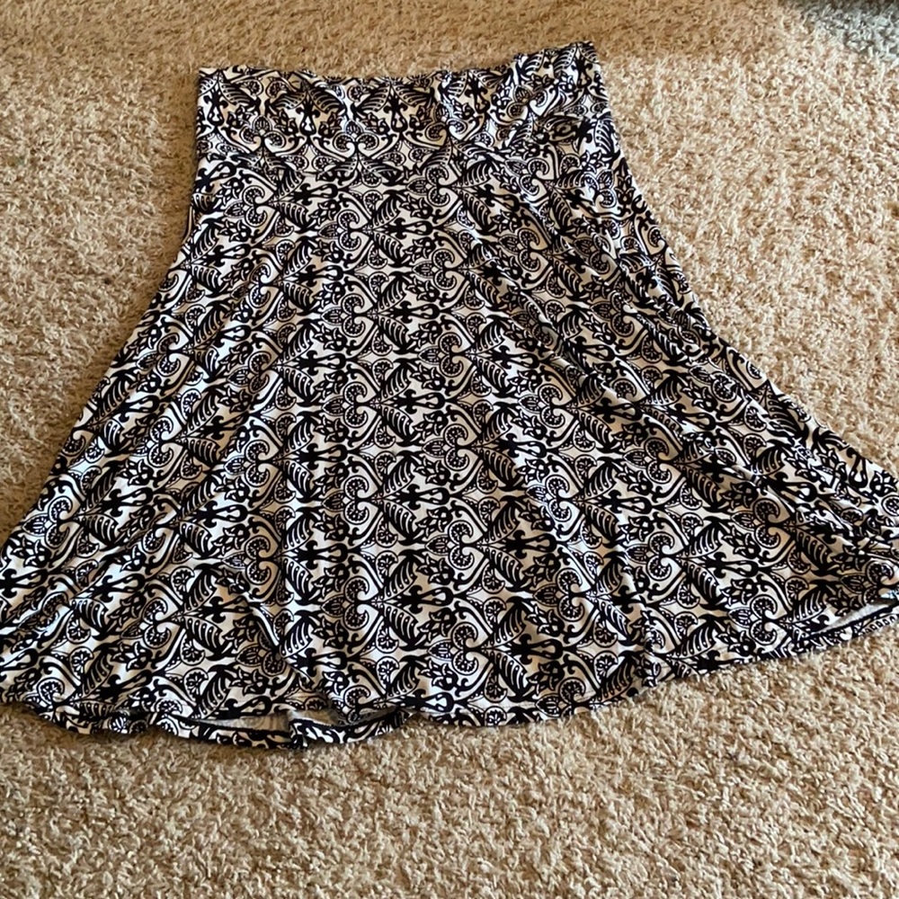 Black and white skirt
